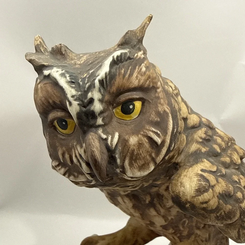 Vtg 1969 Goebel Hummel W Germany Screech Owl Porcelain Bird Figurine CV99 Matte
